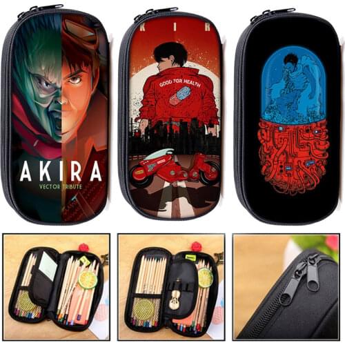 Anime AKIRA Shotaro Kaneda Penci Bag Woman Cosmetic Cases student Pencil Holder Boys Girls Stationary Bag School Supplies Case