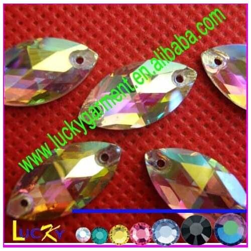 Free shinpping 9*18MM boat shape sew on crystal shine,shape as austria rhinestone 3066 boat