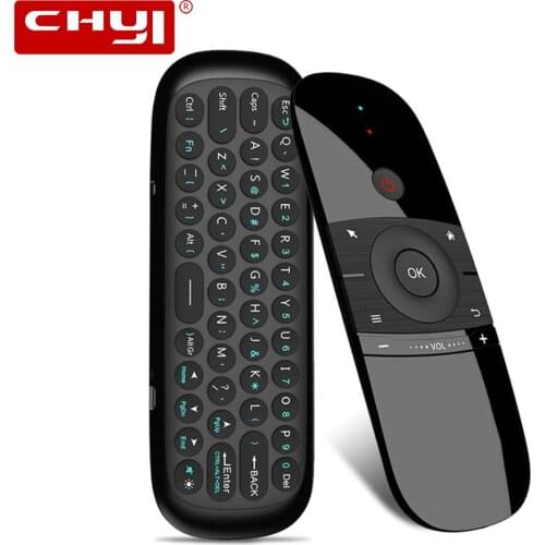 CHYI W1 Air Mouse Mini Wireless Keyboard Mouse 2.4G Rechargeble Remote Control Keyboard For Smart Android Tv Box Mini Pc