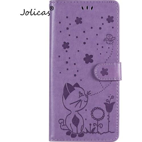 Bee PU Leather Book Flip Phone Shell Cover For capa Huawei Honor Play 4 Hoesje Capinhas Huawei telefoon Maimang 9 Leaves Cases