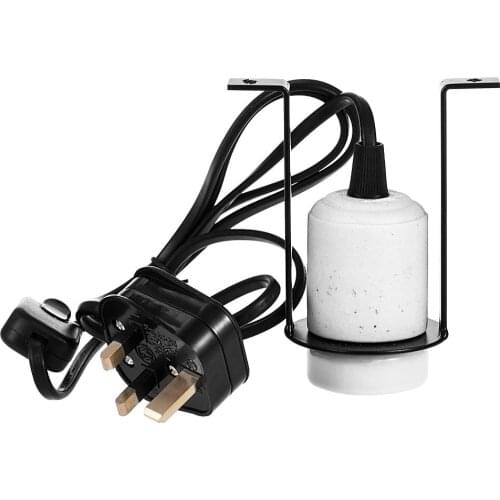 Reptile Lamp Holder Heat Dome Aluminium UVB Bulb Lamp Holder Clip For Reptile Pet Reflector Optional Support Bracket