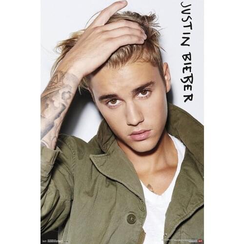 Home Decor Justin Bieber Eyes-Silk Art Poster Wall Sicker Decoration Gift