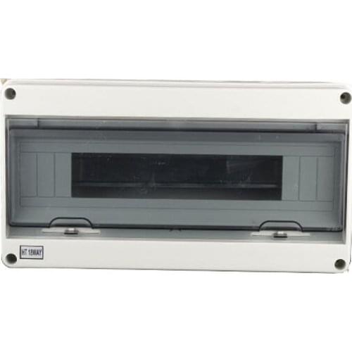 HT 18WAY waterproof distribution box suit for 18 pins mini circuit breaker box ABS body PC cover lighting enclosure