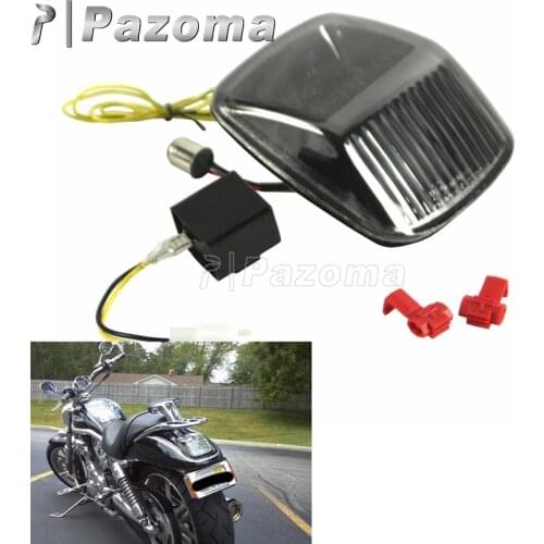 Motorbikes 12V Smoke LED Taillight Rear Tail Brake Stop Light Turn Signal for Harley Deuce All Years V-ROD 2002-2011