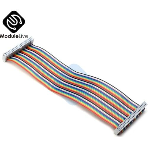 New 20cm 40 PIN 40PINS Way GPIO Rainbow Ribbon Cable for Raspberry Pi Model B / Model B