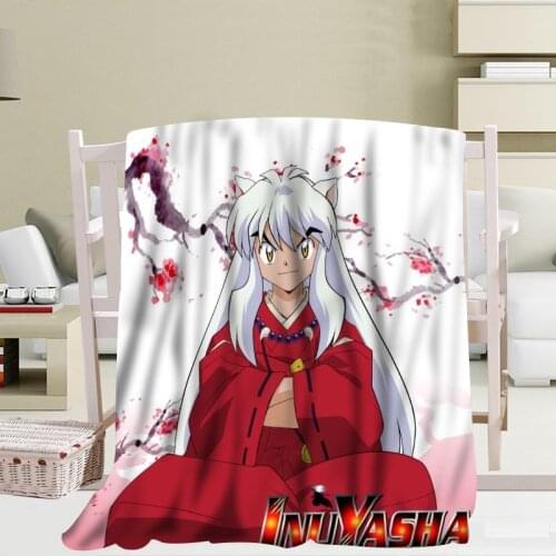 Custom Inuyasha patterns Blanket Soft Decoration Bedroom 56x80inch 50X60inch 40X50inch