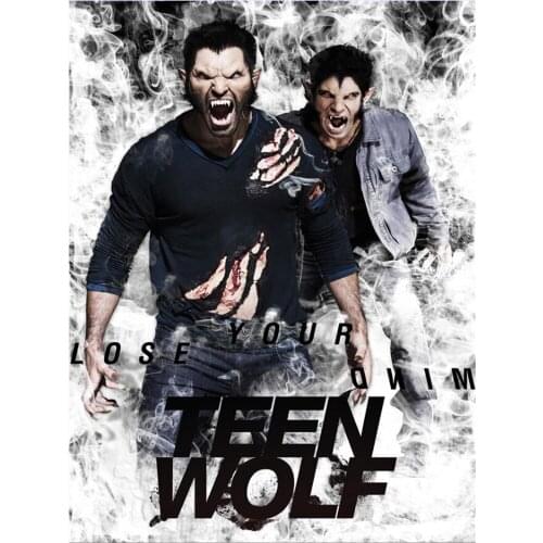 Teen Wolf Movie Printed 11CT Cross Stitch DIY Embroidery Kit DMC Threads Needlework Handiwork Hobby Handicraft Jewelry