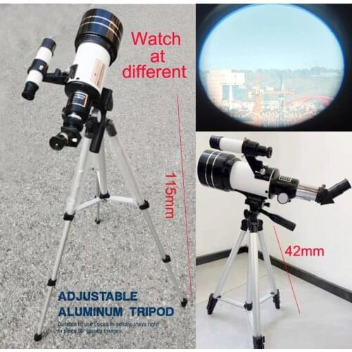 150X Professional Astronomical Telescope Adjustable Tripod Portable Moon Star View Deep Space Universe for Children Gift