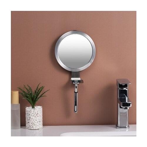 Anti Fog Shower Mirror Bathroom Fogless Anti-fall Washroom Travel For Man Shaving Mirror Hanging Razor Make Up Bath Mirrors