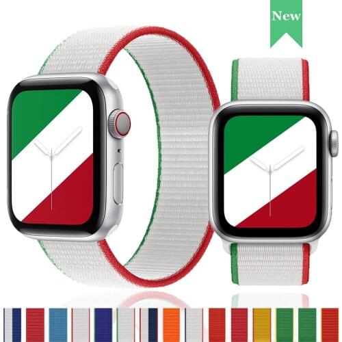 Sport loop strap For Apple watch 6 5 4 3 2 nylon watchband for iWatch Apple Watch band 44mm 40mm 38mm 42mm wristband