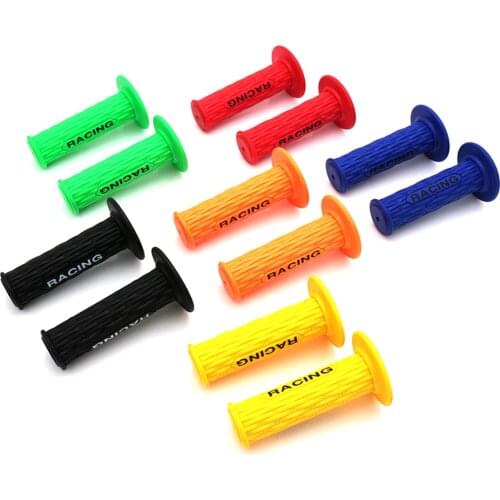 7/8" 22mm Handlebar Rubber Hand Grips Motorcycle Custom For Honda Yamaha Suzuki Kawasaki Dirt bike Dual Sport bike