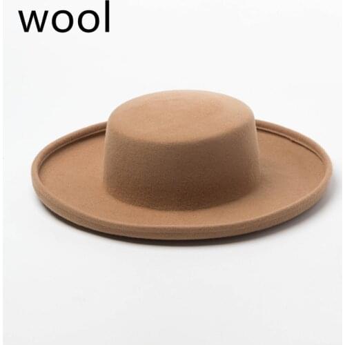 Woolen 2021 Fedora Hat Wool Top Woolen Jazz Top Hat Fashion Felt Top Hat Womens Bucket Hat Mens Hat