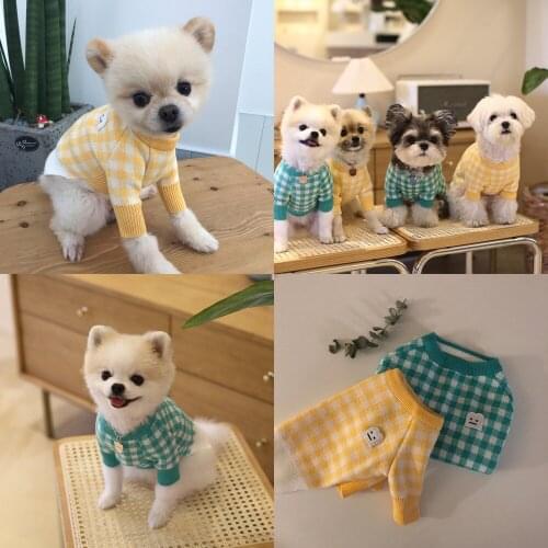 Small Dog Sweater Winter Dog Clothes Puppy Knit Apparel Cat Maltese Yorkshire Terrier Pomeranian Poodle Bichon Pet Clothing Coat