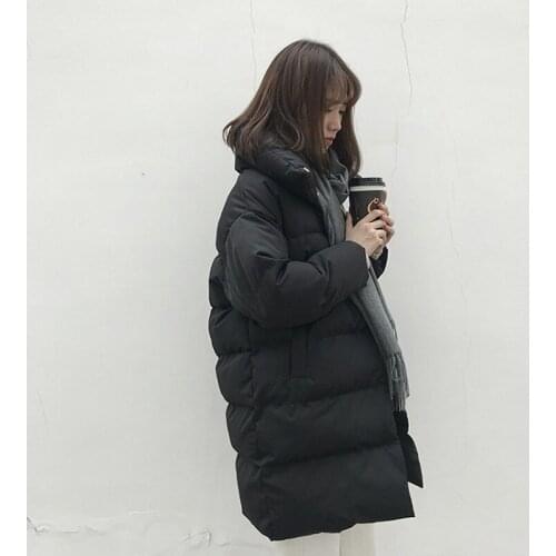 Thick Jacket Women Winter 2021 Outerwear Coats Female Long Casual Warm Oversize Puffer Parka Branded Overcoat