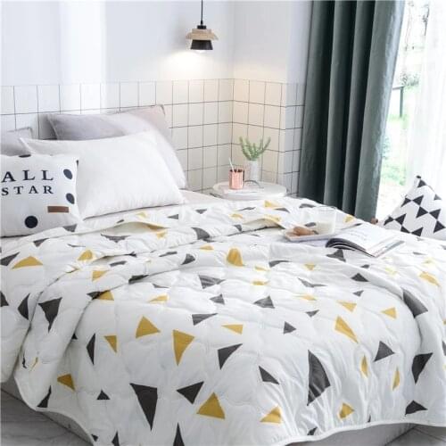 2019 New Blanket Comforter Bed Cover Quilting Summer Quilt Home Textiles Suitable for Children Kids Men Adult Free Shipping Q12