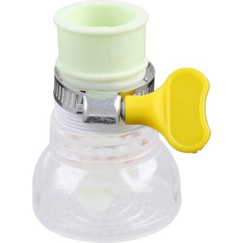 Water Saving Faucet Filter Nozzle 360 Degree Retractable Rotating Splash-Proof Faucet End Extension Hose for Filtered Dropship