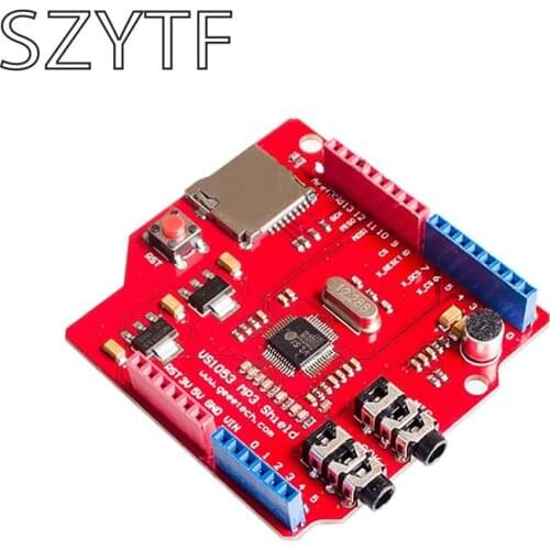 VS1053 VS1053B Stereo Audio MP3 Player Shield Record Decode Development Board Module With TF Card Slot For Arduino R3 One