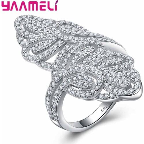 High Quality Gorgeous Line Wide Ring Women Jewelry AAAAA 925 Sterling Silver Engagement Wedding Band For Women