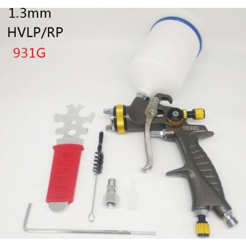 Weta HVLP spray paint gun 931g+mini 1.3/1.0mm Airbrush airless spray gun for painting car Pneumatic tool air brush sprayer