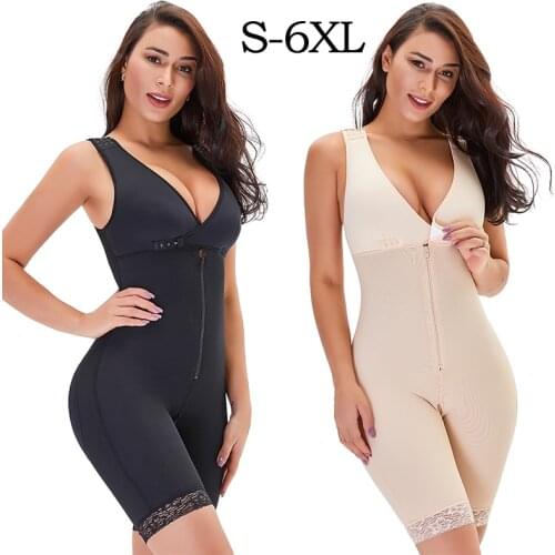 Women full body Shapewear bodysuit Postpartum Girdle Waist trainer Modeling Strap Wedding Underwear Slimming Body Shaper Corset