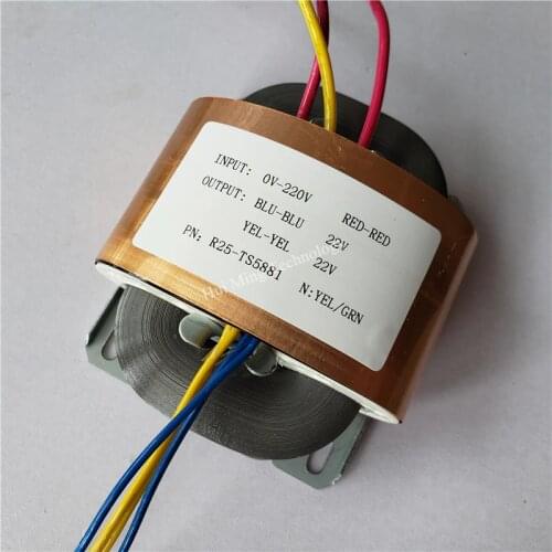22V 0.8A 22V 0.8A Transformer R Core R25 custom transformer 220V 35VA with copper shield for Pre-decoder power supply