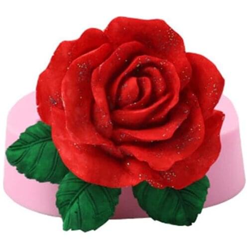 3D Rose Silicone Mold Food Grade Silicone Cake Decorating Mould Cupcake Mold Chocolate Sugarcraft Decorating Flower Silicone