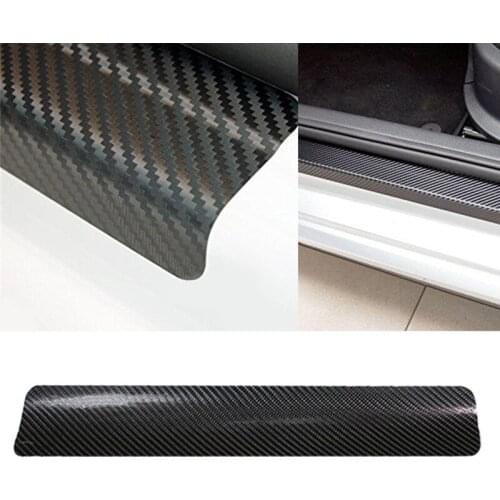 4 pcs. Car Carbon fiber sticker Stickers Threshold Cover Anti Scratch Sticker for Audi all series Q3 Q5 SQ5 Q7 A1 A3 S3 A4 A4L