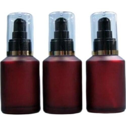 60ML 60G Rose-Bengal Dropper Bottles With Transparent Cover, Essential Oil Bottle, Cosmetic Glass Bottle, 20 Pieces/lot