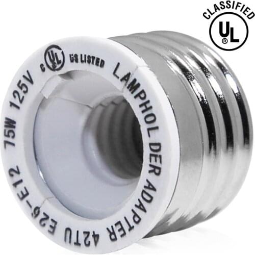 E26 to E12 Adapter Medium Screw E26 socket to Candelabra Screw E12 bulb Socket Reducer Adapter Converter