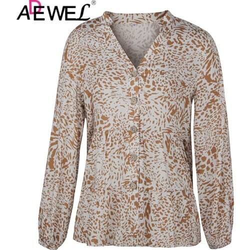 Блузки на пуговицах ADEWEL China At AliExpress