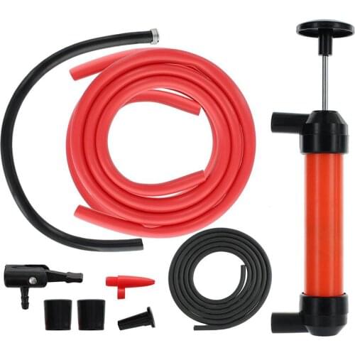 AU04 -Multi-Purpose Siphon Transfer Pump Kit, with Dipstick Tube | Fluid Fuel Extractor Suction Tool for Oil, Gasoline, Water, L