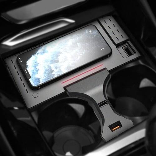15W QI car wireless charger for BMW X3 G01 X4 G02 accessories fast charger phone holder charging plate pad 2018 2019 2020 2021