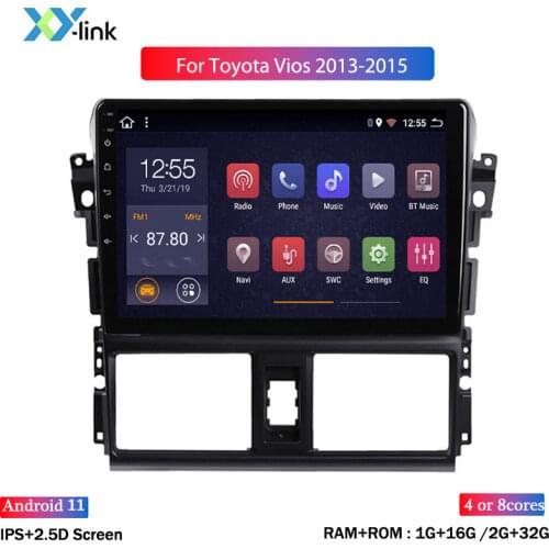 10 INCH touch screen car multimedia player GPS navigation system for Toyota vios 2013-2015 radio aduio accessories no 2 din dvd