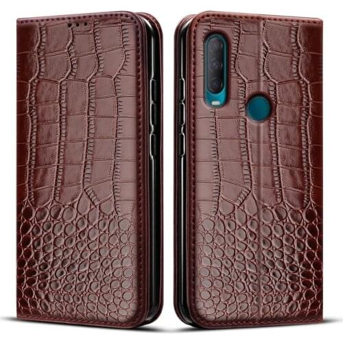Case for Alcatel 1S 2020 Case Flip Wallet Crocodile texture Leather Business Case for Alcatel 1S 5028Y 5028D 2020 Book Cover