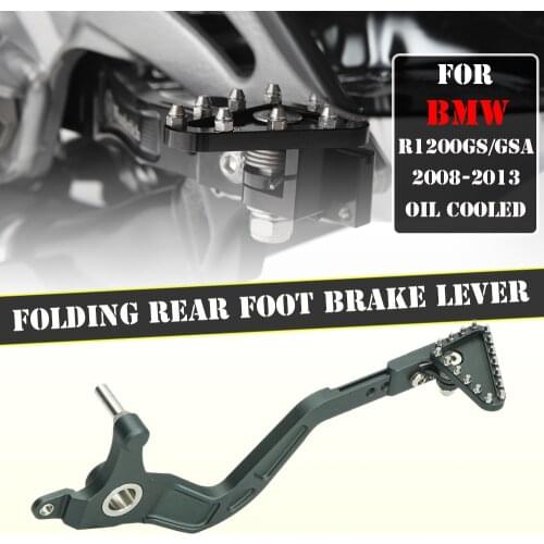 For BMW R1200GS R 1200 GS ADV Adventure 2008-2013 R 1200GS Oil Cooled Motorcycle Adjustable Folding Rear Foot Brake Lever Pedal