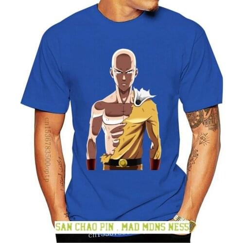 One Punch Man Saitama Men T Shirts OPM Oppai Anime Manga Funny Tee Shirt Short Sleeve Round Neck T-Shirt Cotton Gift Idea Tops