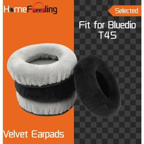 Homefeeling Earpads for Bluedio T4S Headphones Earpad Cushions Covers Velvet Ear Pad Replacement