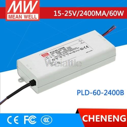 MEAN WELL original PLD-60-2400B 25V 2400mA meanwell PLD-60 25V 60W Single Output LED Switching Power Supply