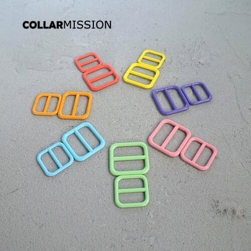 Retailing spray paint metal clasp adjustable buckle for 20mm and 25mm Webbing diy dog collar accessory buckle 7 colours