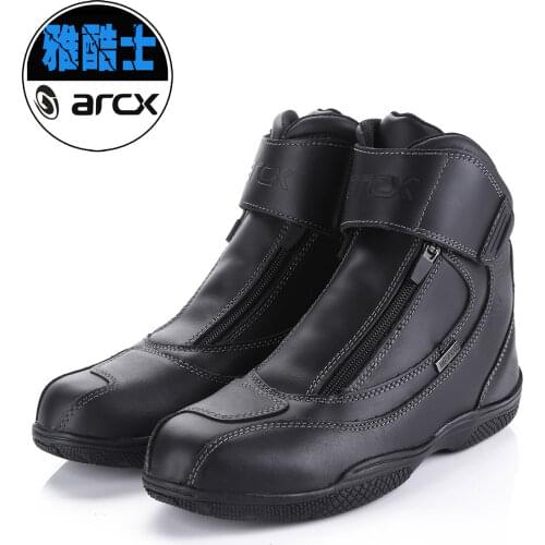 ARCX Waterproof Real Leather climbing Hiking Boots Motorcycle SAFETY GEAR Racing Boots Street Chopper Touring Riding Shoes