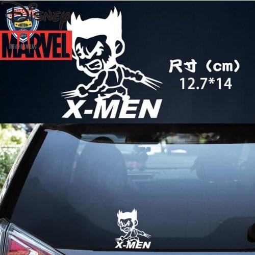 Disney Car Sticker Marvel Wolverine Sticker Scratch Cover Car Sticker Creative Sticker