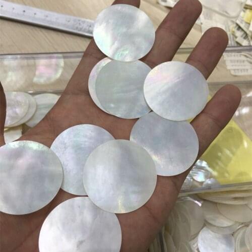 Natural Round White Lip Shell Beads For Women Charm Jewelry DIY Making Findings Seashell Materials Fashion Earrings Necklaces