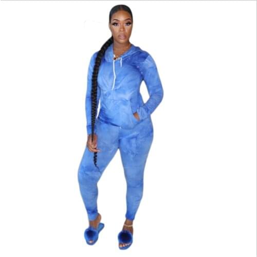 New Autumn Two Pieces Sports Suits Women Running Sets Long Sleeve Hoodies with Pocket Slim Fit Pants Female Fitness Tracksuits