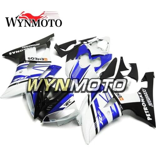 Complete ABS Plastic Injection Light Blue White Black New Motorcycle Fairings For Yamaha YZF R6 Year 2008 - 2016 Body Frames