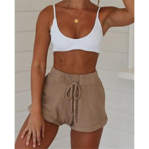 Hot Summer Casual Shorts Beach High Waist Short Fashion Lady Women Lace Sport Short Solid
