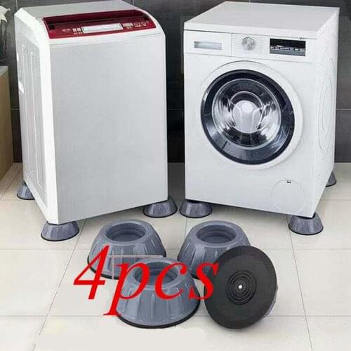 For 4Pcs Universal Anti-Vibration Feet Pads Washing Machine Rubber Mat Anti-Vibration Pad Dryer Refrigerator Base Fixed Non-Slip