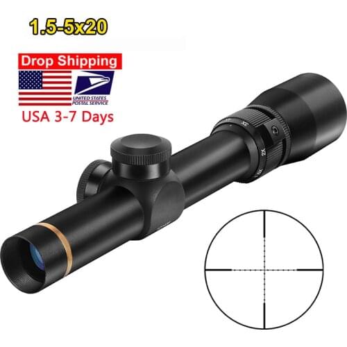 1.5-5X20 Mil-dot Reticle Sight Rifle scope Tactical Riflescopes Hunting Scope Sniper Gear For Rilfe Air Gun