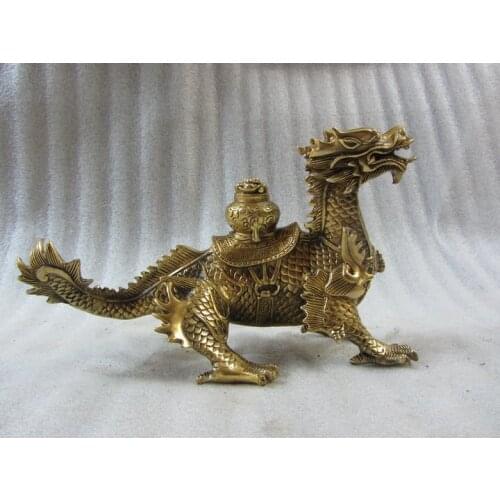 A cornucopia of pure copper dragon copper fin the Dragon talisman Zhaocai Home Furnishing feng shui ornaments