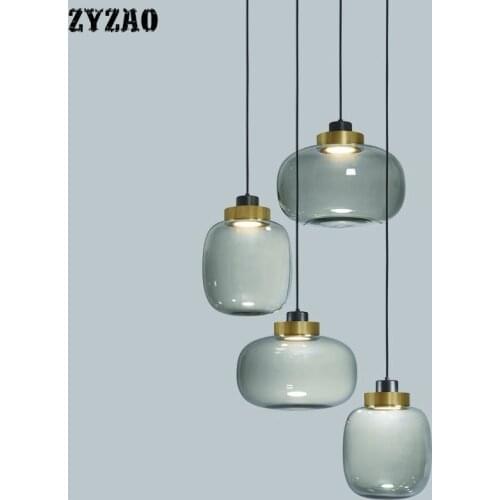 Glass Decoration Living Room Bar Pendant Lights Post-modern Bedroom Bedside Kitchen Hanging Lamps Dining Room Home Decor Lights