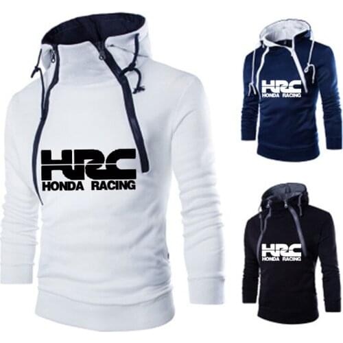 Hoodies Men HRC race motorcycle Car Logo Print Sweatshirt Spring Autumn Double strand Men Hoodie harajuku tracksuit